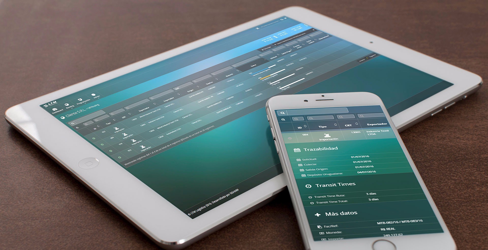 Tracking de carga Online - LTM Logística Total Mercosur